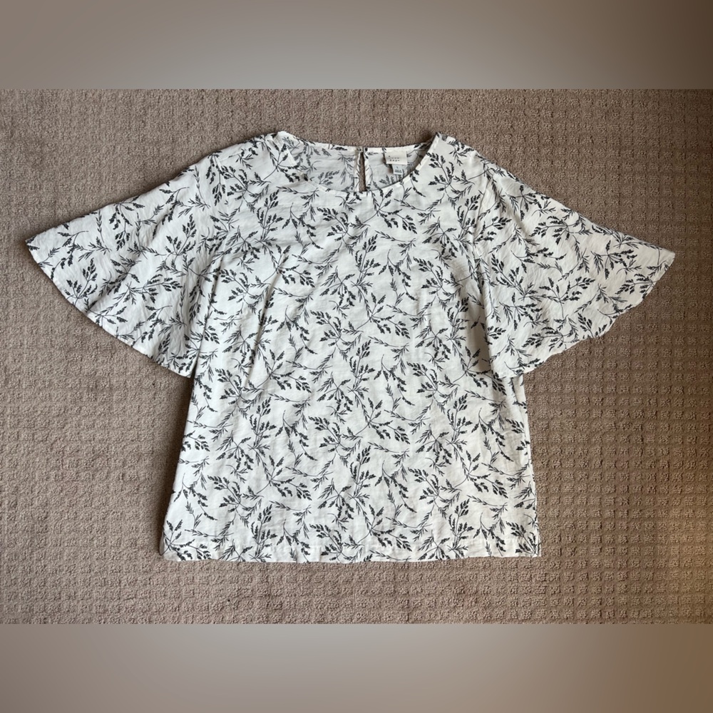 A new day flutter sleeve blouse